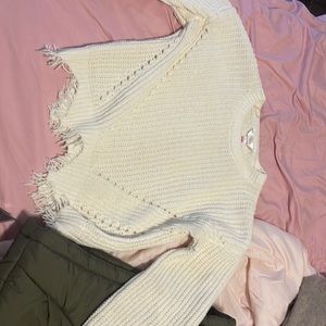 Cream Sweater , Worn Once ,Size:Medium
